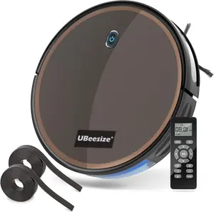 UBeesize F007C Robot Vacuum Cleaner, 2000Pa Strong Suction, Automatic Self-Charging Robotic Vacuum Cleaner, Good for Carpets, Hard Floors, and Pet Hair