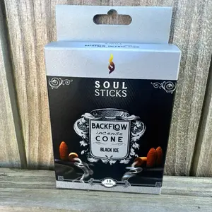 Black Ice Backflow Incense Cones