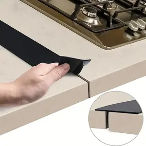 Silicone Stove Gap-Cover, 1 Count Heat Resistant Oven Gap-Filler, Easy To Clean Stove Gap-Cover, Kitchen Fixture Accessories