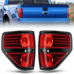 Nilight Taillight Assembly for 2009 2010 2011 2012 2013 2014 Ford F-150 F150 Pickup Truck Taillight Rear Lamp Replacement OE Style Red Housing Driver Side and Passenger side Tail lamp