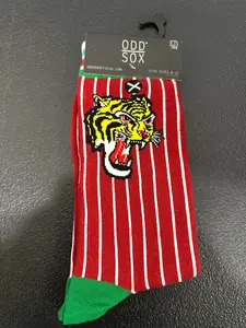 Odd Sox Graphic Socks mens Odd Sox Pinstripe Tiger Crew Socks
