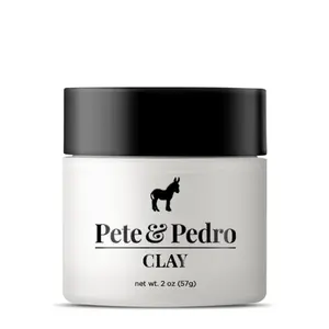 Hair Styling Clay - Medium Hold, Matte Finish, Low Shine Styling Clay For Men | Adds Volume, Thickness, & Fullness | Beeswax & Betonite | Ideal For Hairstyling Medium, Messy, Fine Thinning Hair Styles, 2 oz