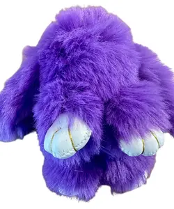 Cute Bunny Plush Keychain - Soft Fabric Pompom Keychain with C-Hook Closure, Multi-Color Options, Versatile Bag Accessory for Daily Use or Gifting