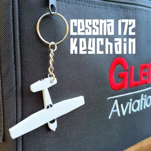 C172 Keychain Cessna/Piper Keychain - Shiny Airplane Keychain | Pilot Gift | Aviation Gift |