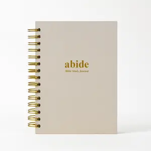 Mr. Pen- Abide Bible Study Journal – A5 Hardcover Journal with 240 Pages, 120gsm Paper, Gold Metal Spiral, Christian Gift for Women, SOAP Bible Study Method