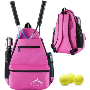 Himal Outdoors Tennis Backpack Tennis Bag - Large Storage Holds 2-3 Rackets and Necessities,Suitble for Women,Men and Teenagers