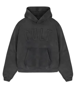 'CULT' Black Heavyweight Hoodie