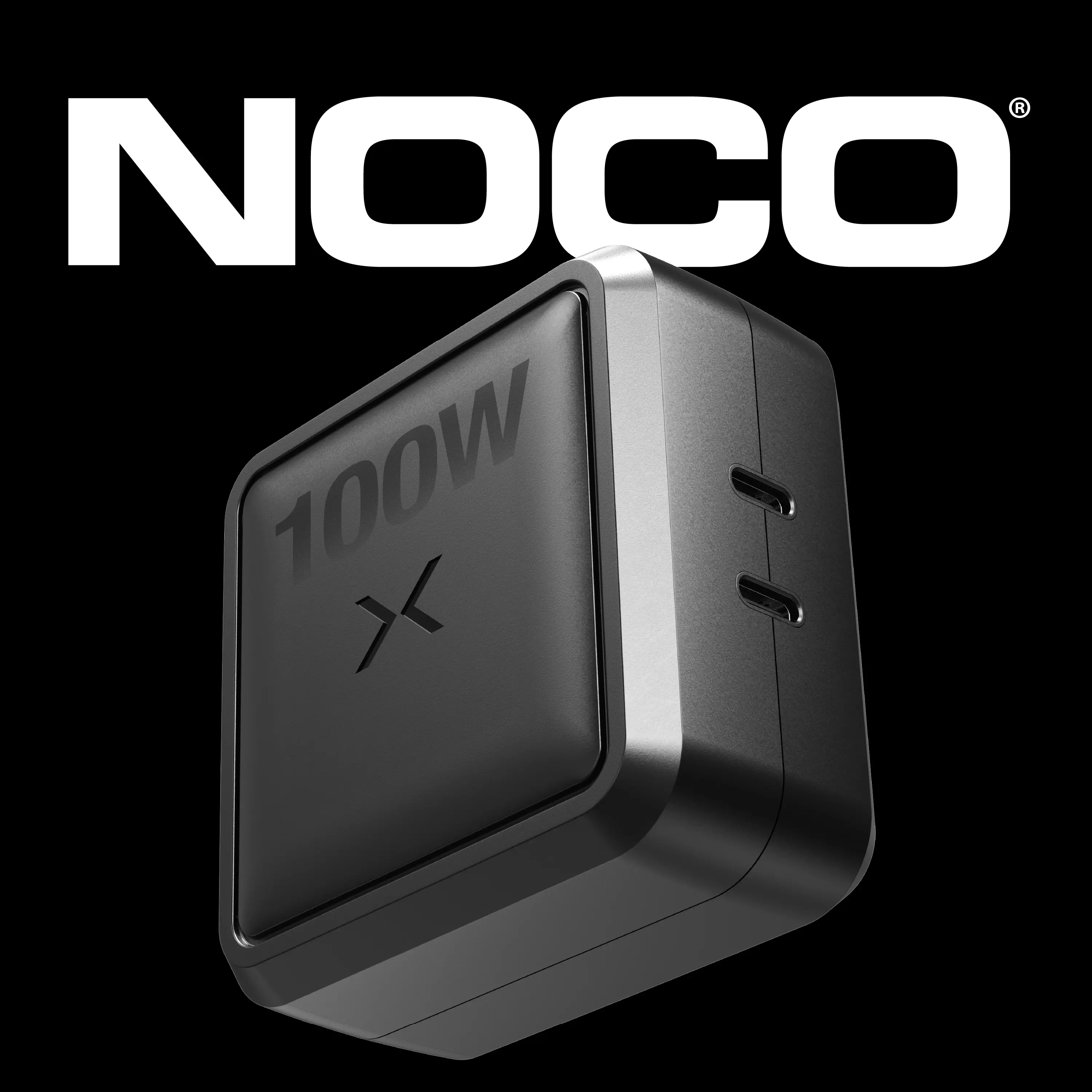 NOCO XGrid X100: 100W USB-C Charger – Dual Port Type C Power Adapter – GaN Fast Charging