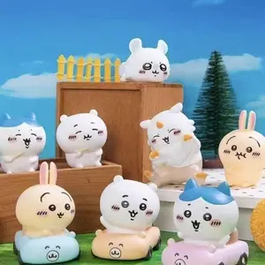 Cute Small Animal Plastic Action Figure Set, Includes Cat Hamster Rabbit Mouse, Perfect Gift for Friends & Collectors, Fun Toy Collection