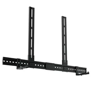 ECHOGEAR XL Soundbar Mount for Speakers up to 20lbs - Attaches to TVs up to 86” or Wood Studs 16-24” - Universal Design & 2.6” Extension for Dolby Atmos - Easy DIY Install with Included Hardware