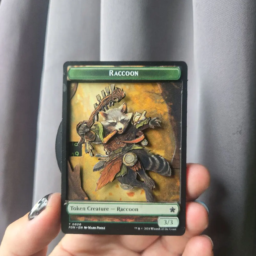 Racoon Shadowbox token counter