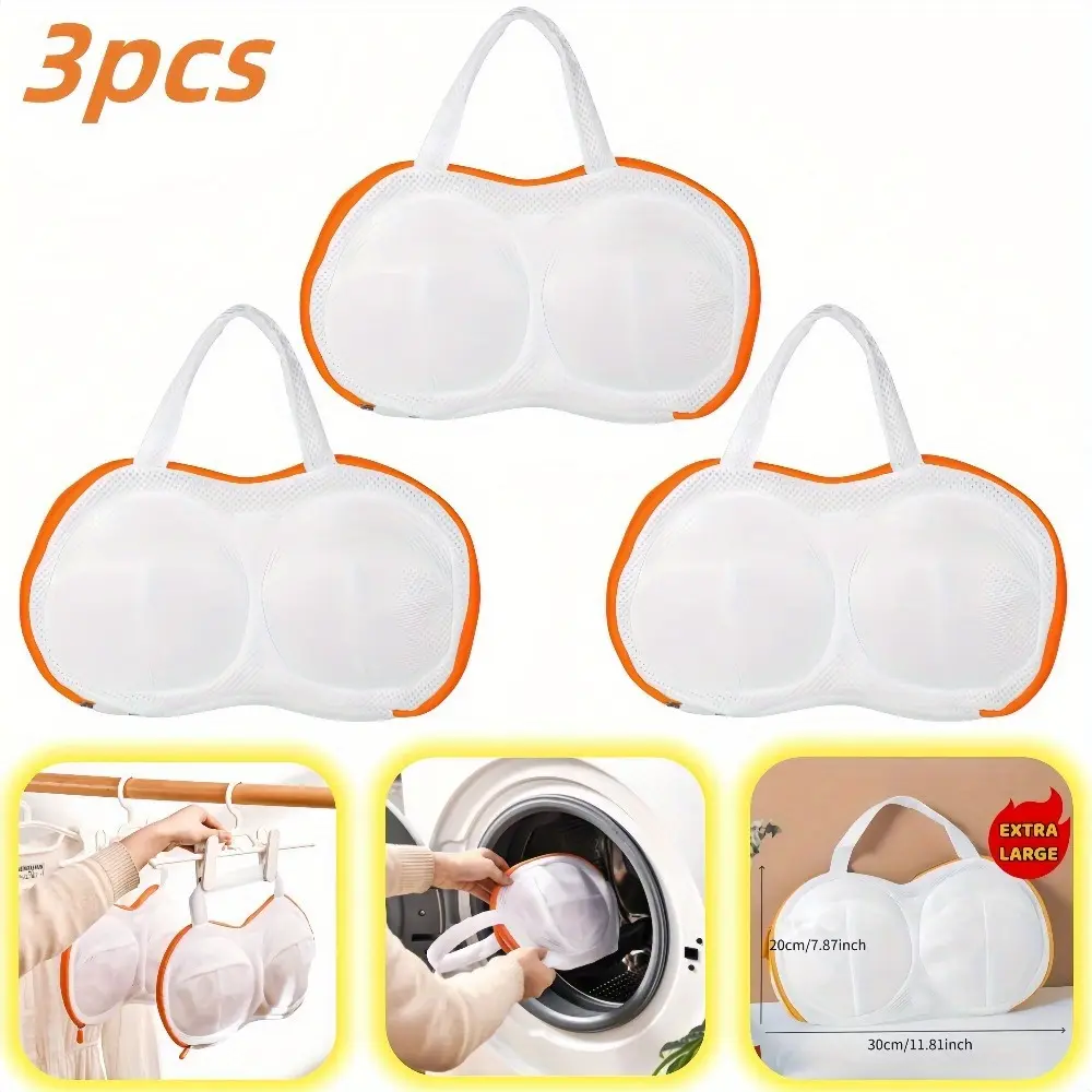 Bra Wash Bags 3PCS,for Underwear Brassiere Bag Set,Laundry Lingerie,for Washing Machine,with Zipper,Women Delicates,Laundry Bags