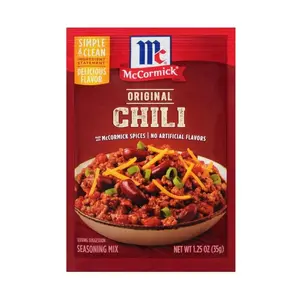 24x McCormick Chili Original Seasoning Mild Spice Blend for Cooking Seasoning 1.25oz