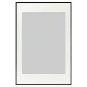Frame, black, 24x35 ¾ "Picture frames, poster frames, wall-mountable horizontally or vertically - slide-in frame strips, scratch-resistant wall gallery frames.