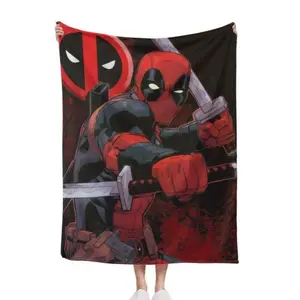 Marvel Deadpool Air-Conditioned Blanket 60in x 80in Soft Cozy for Comfort Air-Conditioned Design Ideal for Relaxation Sleep