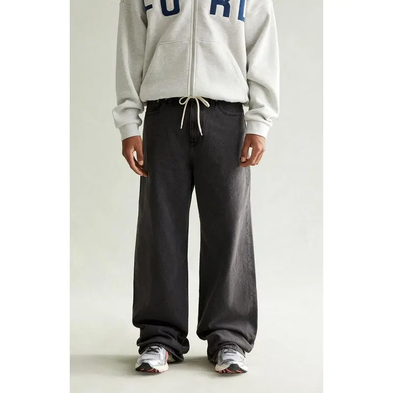 Pacsun Men's Blake Extreme Baggy Jeans Drawstring Faded Black