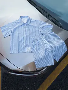 New Summer Fashion Two-Piece Set Outfit with Pocketed Top, Casual Loose Fit Perfect for Outdoor Fun, Comfortable and Stylish Summer