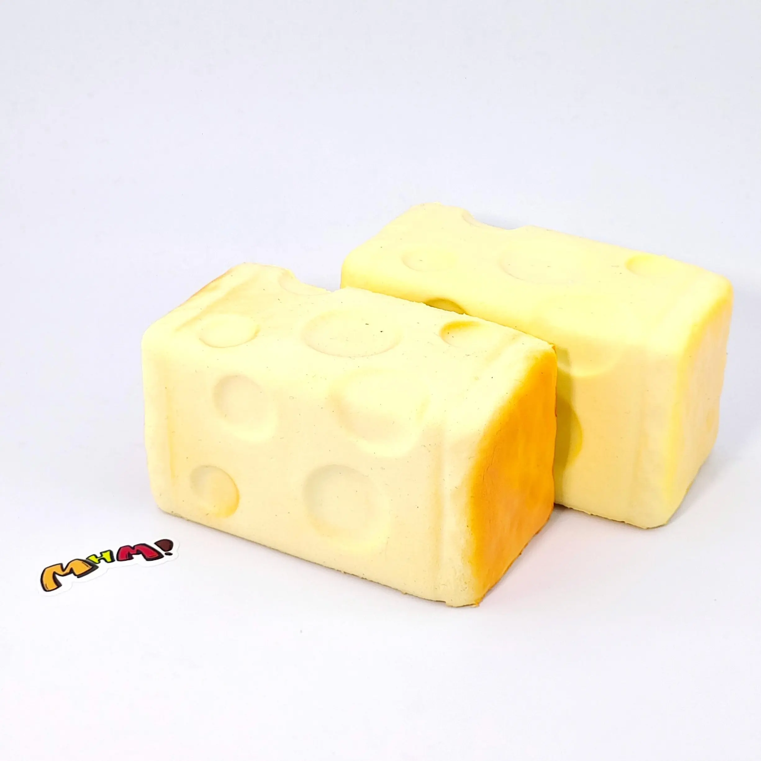 MHM Cheese Toast Sticks Slow Rising Squishy Toy, Soft Food-Themed Foam Sensory Fidget Squeeze Toy, Cute Birthday Gift