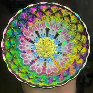 Building a tea cup, colored luminous cup