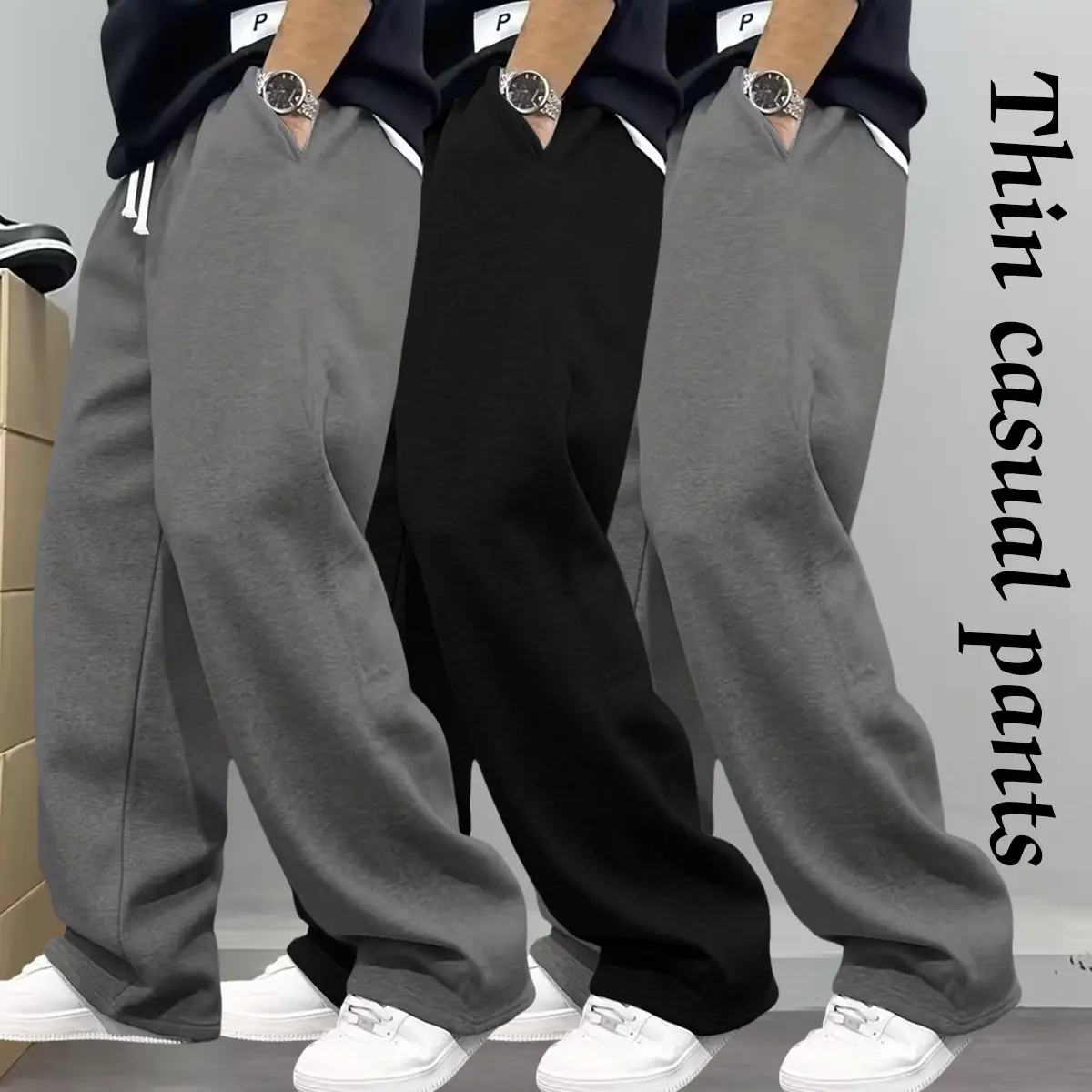 Dark gray + black + black