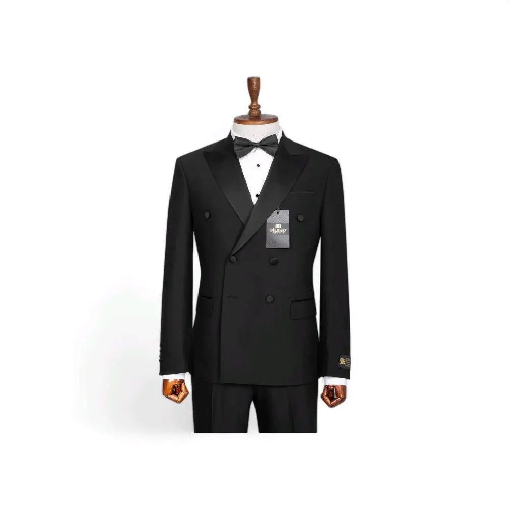 Men's Slim-Fitting 2-Piece Long Sleeve Tuxedo Set - Turkish-Made, Limited Edition Formal Wear for Evening Events