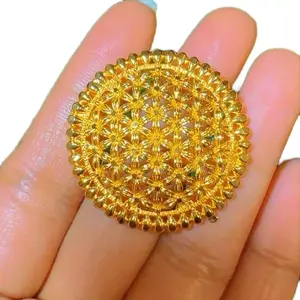 Gold Plated Adjustable Ring for Women.