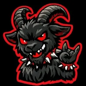 Evil goat pack of 6, 2" sticker