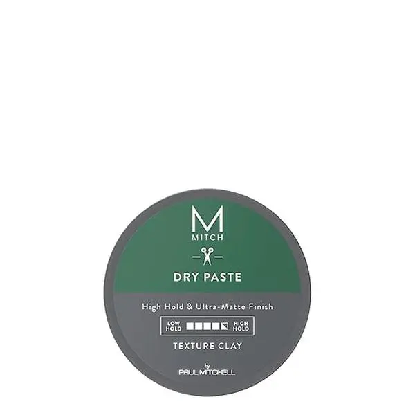 Paul Mitchell MVRCK Dry Paste, Men's Texture Defining Hair Styling Clay for Textured Looks, Medium Hold, Matte Finish, Citrus Scent, Texture Defining Styler