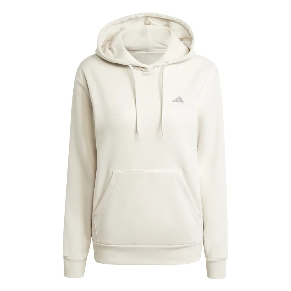 adidas Womens Essentials Small Logo Feel Cozy Hoodie Casual Outerwear Casual - Off White