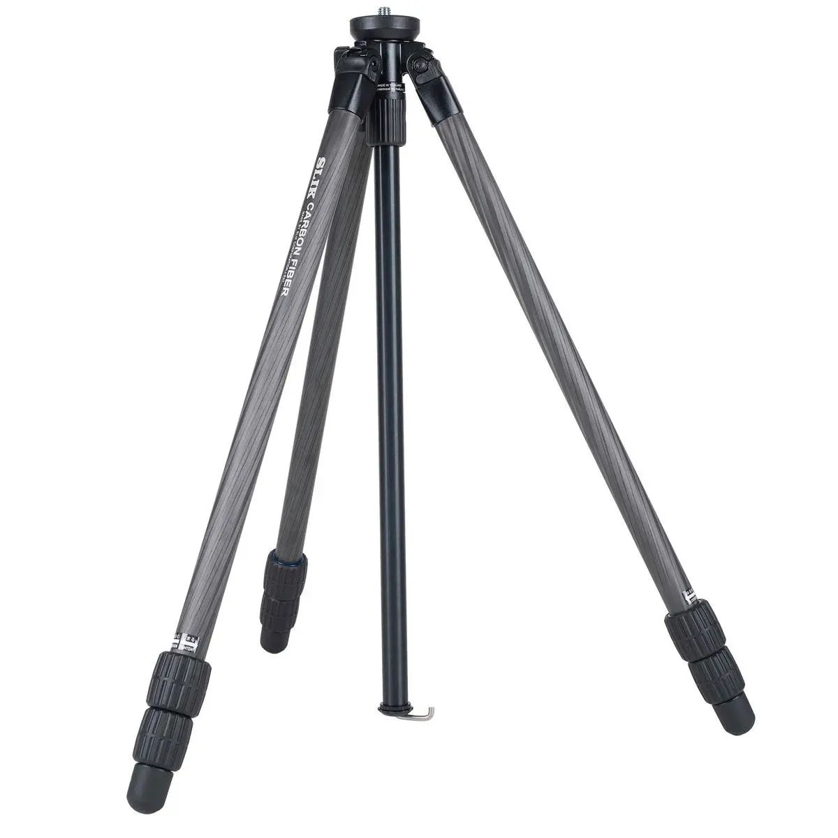 Slik PRO CF-633 3-Section Carbon Fiber Tripod, 64.2" Max Height, Black