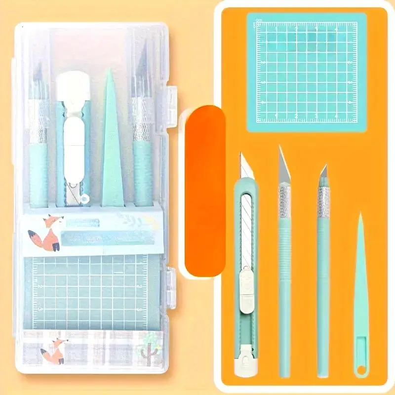 5-Piece DIY Comprehensive Scrapbook Supplies Crafting Kit - Office Stationery for Daily Office Use, DIY Kit for Organize + Personalize, Creative Tool for Scrapbooking Enthusiasts, All Ages