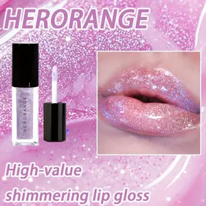 HERORANGE Glass-Shine Shimmer Lip Gloss | 6 Shades | Plumping, Hydrating & Non-Sticky | Waterproof Smudge-Proof Long-Lasting | Light-Reflecting Finish for All Skin Tones | Ideal for Festivals, Parties & Holiday Gifts ✨ #GlassLips #ShimmerLip #NonStickyLip