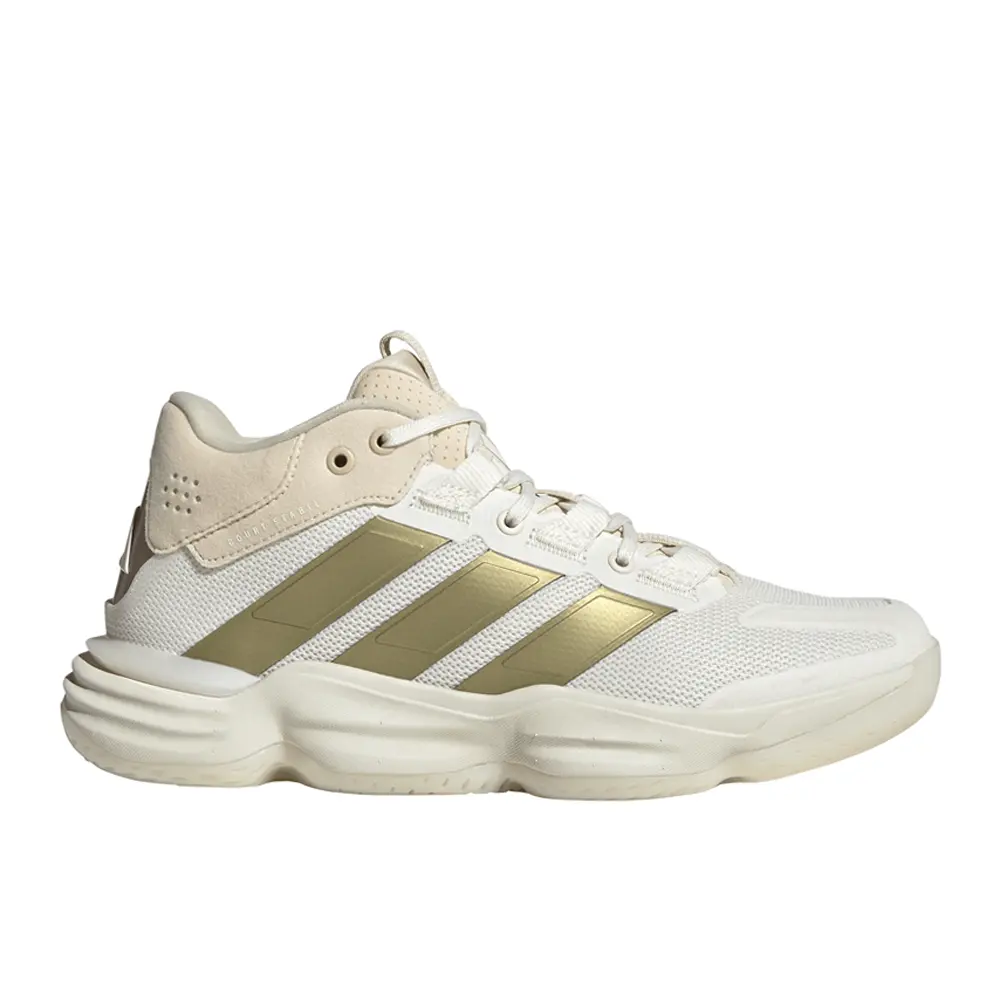 adidas Womens Court Stabil Indoor Volleyball Sneakers Shoes - Off White