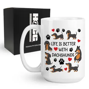 Life is Better With Dachshunds Coffee Mug