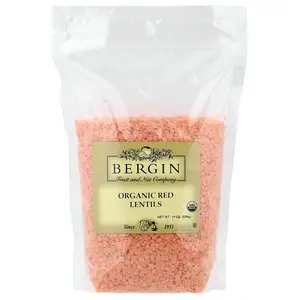 Bergin Fruit and Nut Company Organic Red Lentils, 19 oz (539 g)
