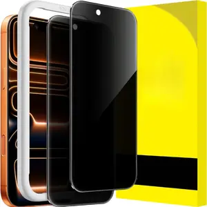 2-Pack Privacy Screen Protector for iPhone 17 Pro Max 6.9-Inch, Anti-Spy Tempered Glass Film with Easy Installation Tool