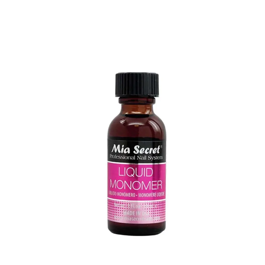 Professional Acrylic Nail Liquid Monomer with Advanced EMA - Single Item Cosmetic Manicure Supply Bottle