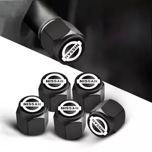 Nissan Car Wheel Tire Valve Caps & Tyre Stem Covers, Durable Replacement Parts for Nissan Models Including Altima, Rogue, Sentra