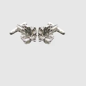 Silver Maple Leaf Cufflinks