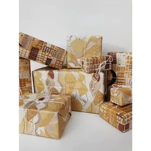 Reversible Gift Wrapping - Zero-waste, Plastic-free, Soy-based Ink, Artisan-crafted