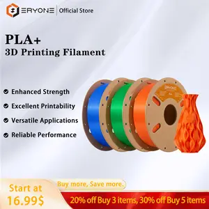 ERYONE PLA Plus Filament for 3D Printer, 3D Printing Filament PLA+ 1kg(2.2LBS)/Spool r 1.75mm +/-0.03mm
