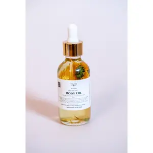 Body Oil - Antimicrobial Noncomedogenic Moisturizer for Face & Body - Fights Eczema Psoriasis Dermatitis - Natural Insect Repellent - Hydrates & Calms Skin