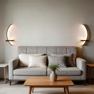 LED Wall Light Modern Decorative Moon Lamp 55cm 3000k Warm Light Atmosphere Lighting Hard Wired Installation for Living Room Bedroom Study Corridor Staircase Dining Indoor Decoration Wall Lighting