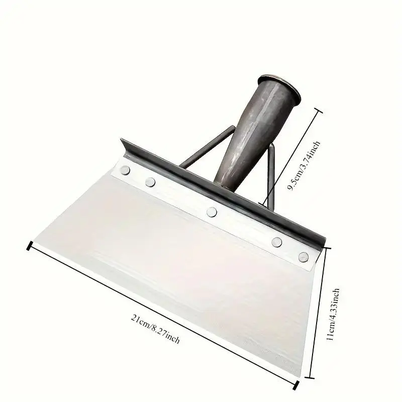 Multifunctional Cleaning Shovel(handle not included), Stainless Steel Universal Outdoor Garden Cleaning Shovel, Heavy Duty Flat Shovel, Weeding, Planting, Landscaping