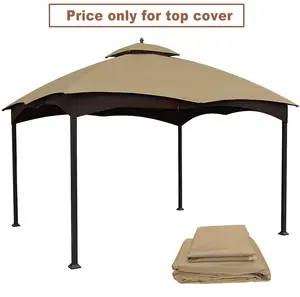 Replacement Canopy Top for Lowe's Allen Roth Heavy Duty Gazebo Roof Gazebo Top with Air Vent 10X12 Gazebo CoverReplacement Top Only (beige)