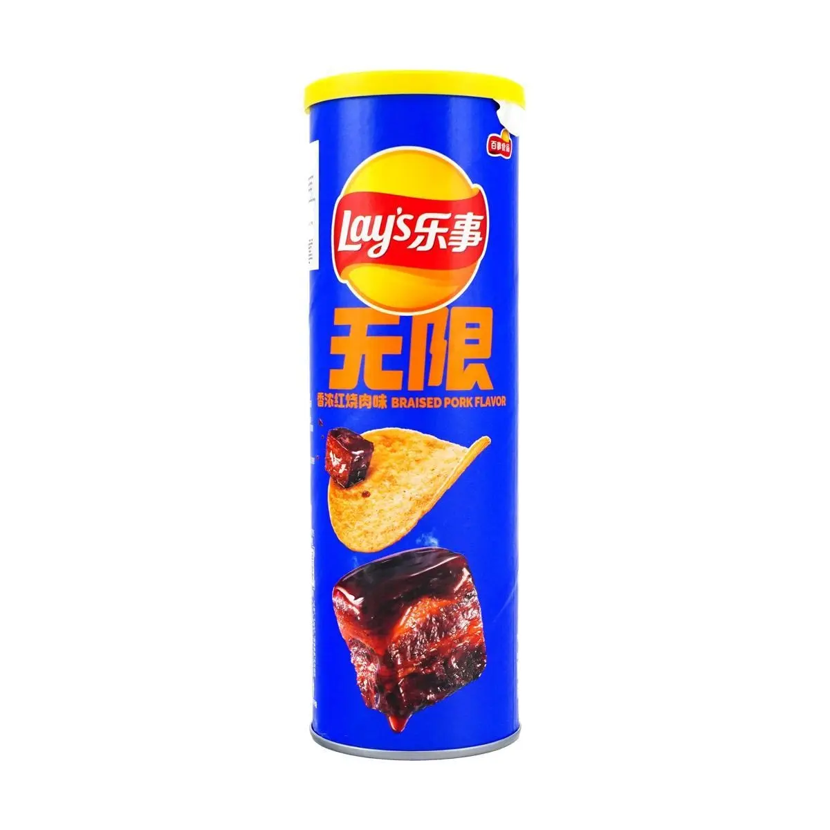 Lay's Hong Shao Rou Flavor Potato Chips - Chinese Edition, 90g Barrel Pack, Savory Braised Pork Taste