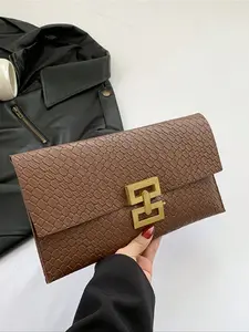 Trendy Braided Large Capacity Handbag, Versatile Fashion Evening Envelope Bag, Elegant Coin Purse, Stylish Clutch for Women