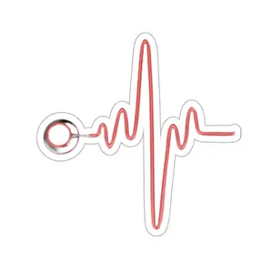 ECG Scope Kiss-Cut Stickers