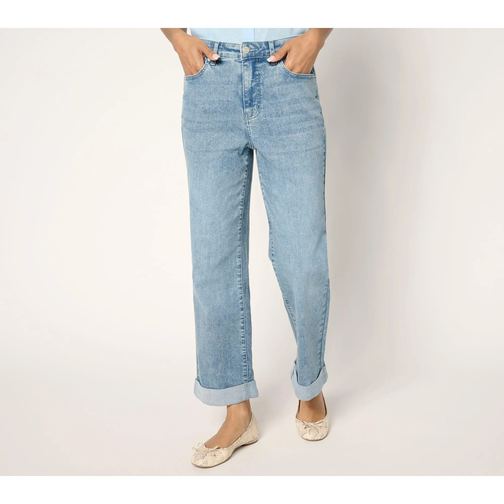 Me by Jennie Garth Petite Jett Straight Leg Jeans