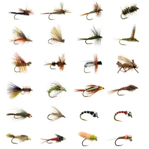 24 Dry Fly / Nymph Fly Pack